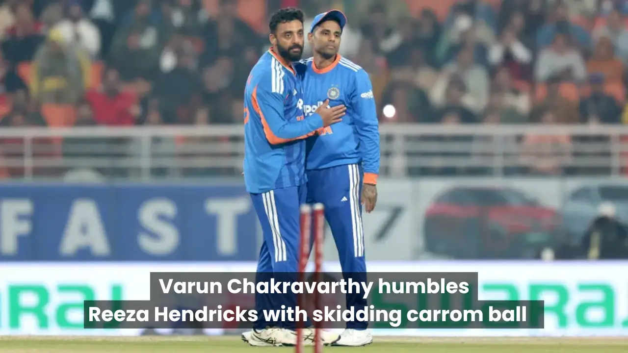 Reeza Hendricks Clean Bowled By Varun Chakravarthy in Thrilling IND vs SA Clash